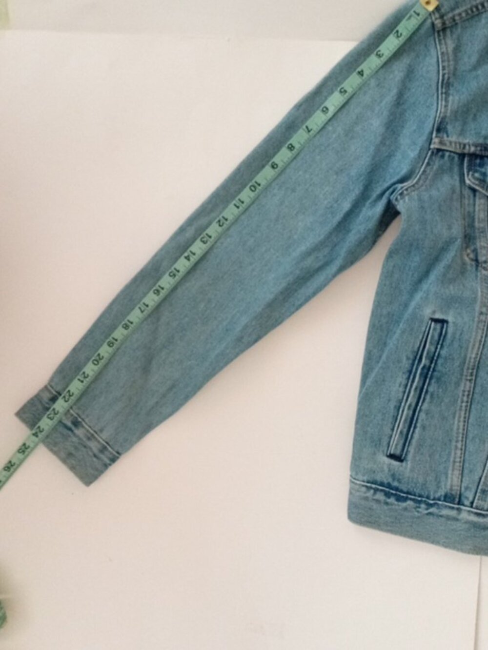 Levi Strauss & Co. Light Blue Long Sleeve Denim Jeans Trucker Jacket Men Size S - Picture 13 of 15